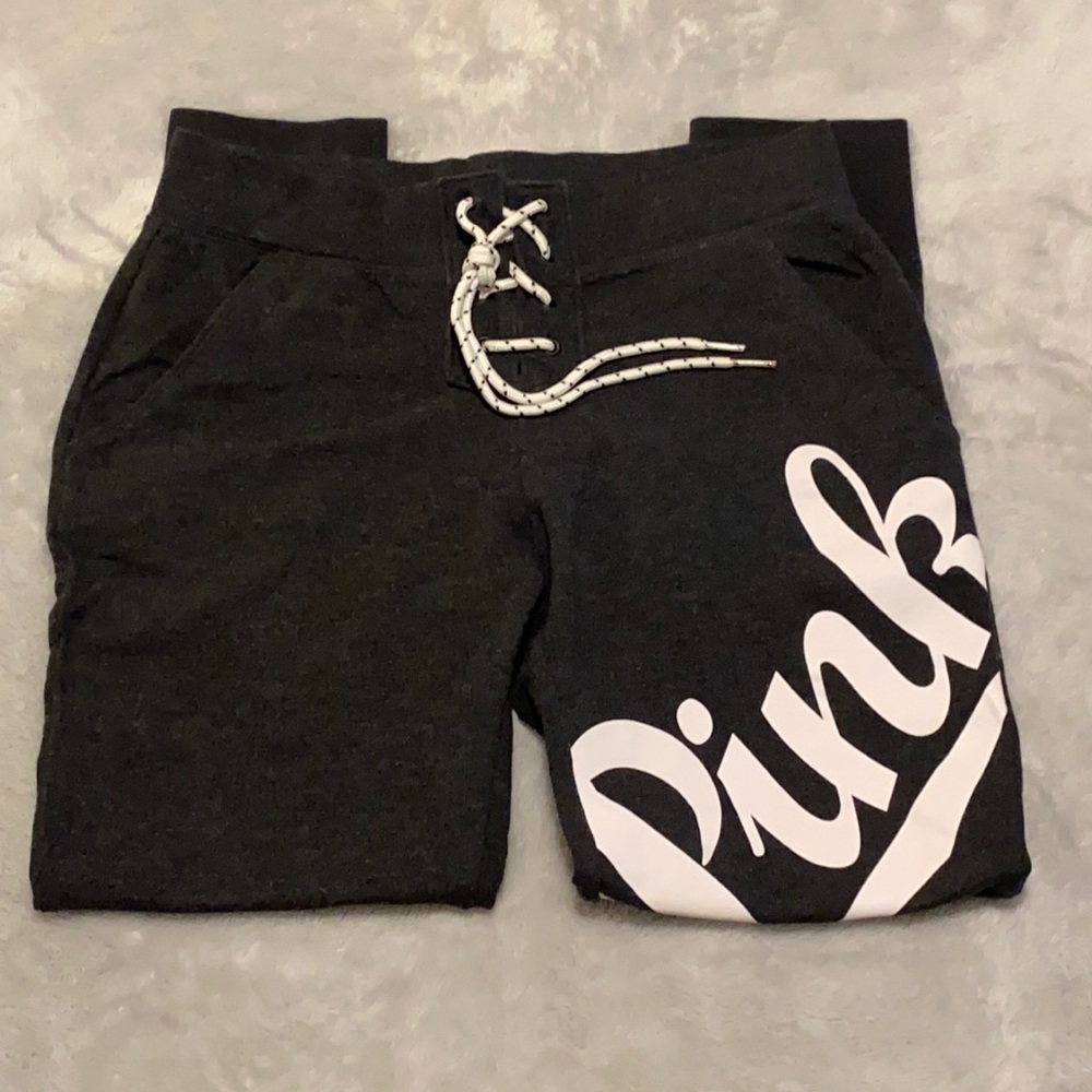 Women’s Victoria Secret-Pink dark gray sweatpants. Size S, new condition.